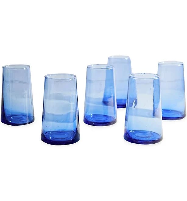 Verve Culture Moroccan Cone Glassware Set of 6
