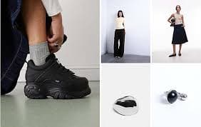 Buffalo chunky sneakers in black | ASOS