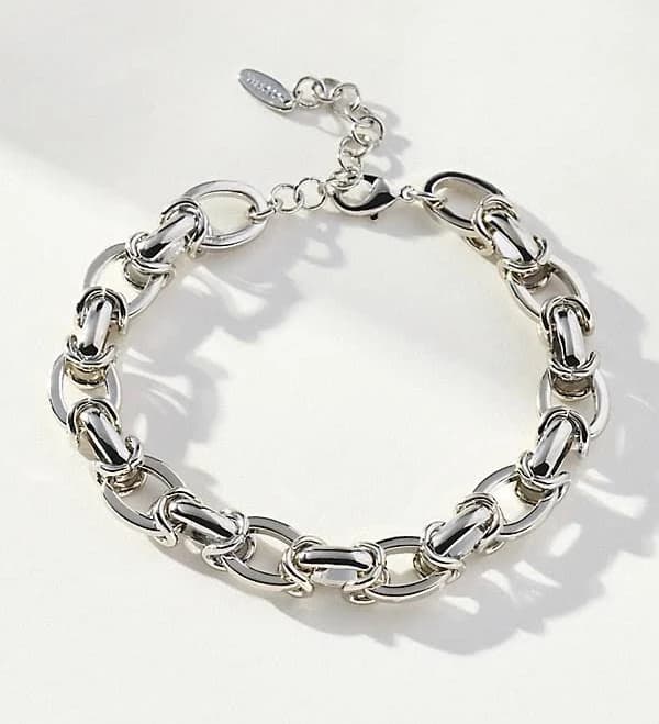 Anthropologie Chunky Linked Chain Bracelet