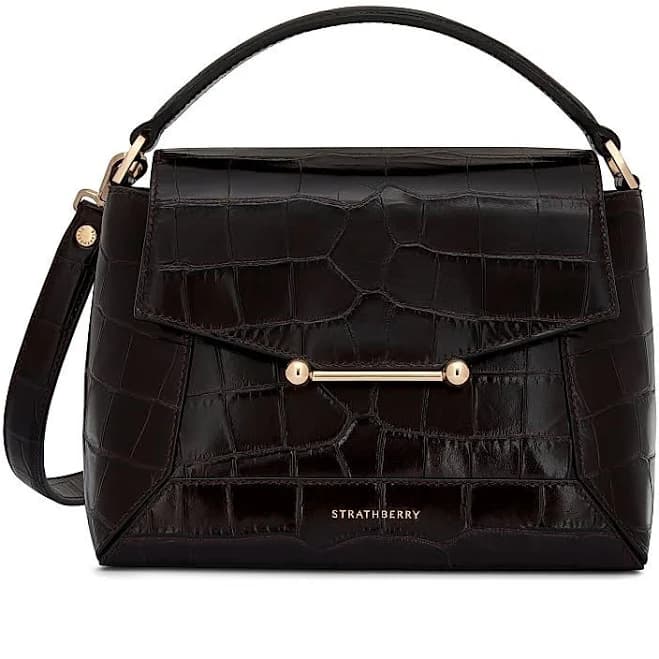 Strathberry Leather Mosaic Top Handle Bag