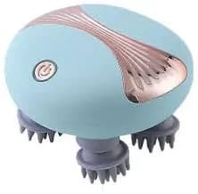 Ecocleanpath Electric Scalp Massager with 8 Claws, Rechargeable & Waterproof, Red Light Therapy for Relaxation & Hair Health (Blue)