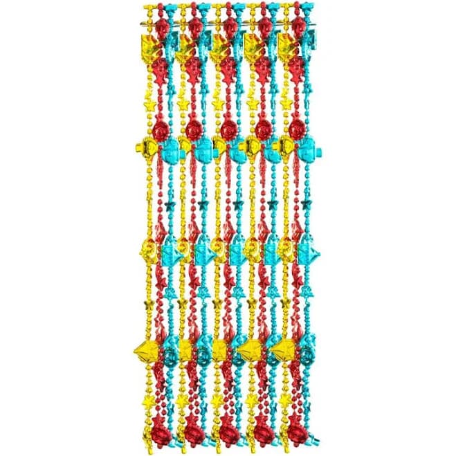 12-Pc Carnival Bead Necklaces