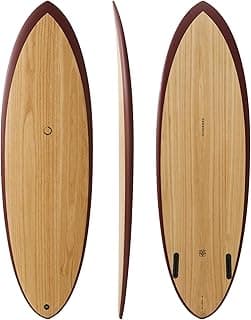 Wood Skin Surfboard Hybrid HB01 Twin Egg, Durable and Light-Weight Structure