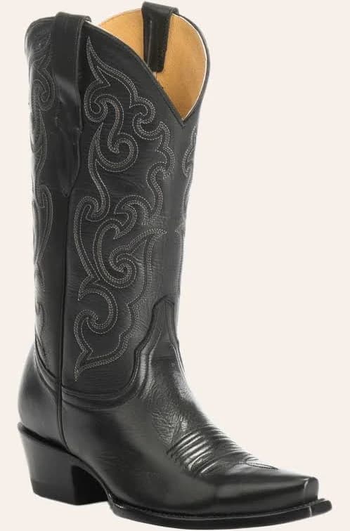 Women's Ranchero Leather Snip Toe Cowboy Boots
