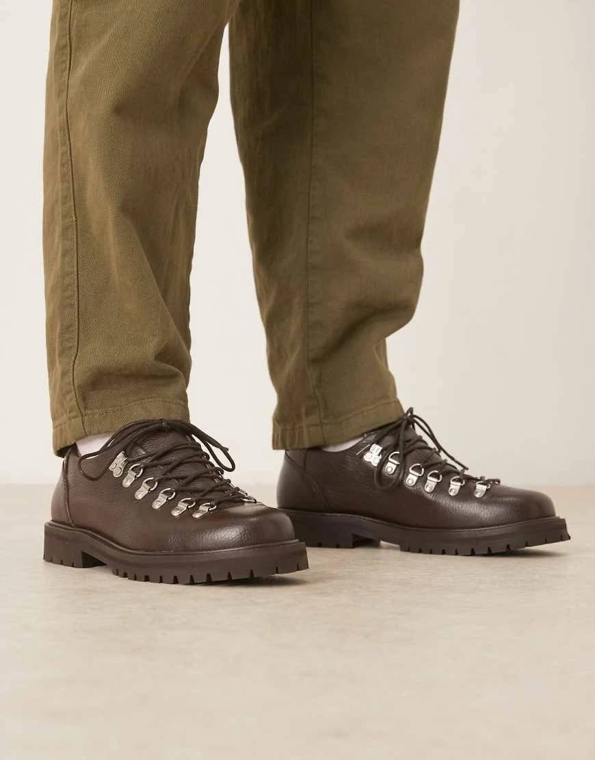 ARKET Digby Leather Hiking Boot Shoes