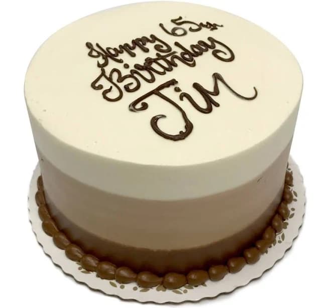 Ombre Chocolate Birthday Cake