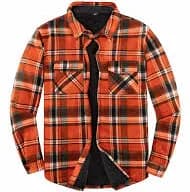 Men's Sherpa Lined Flannel Shirt Jacket