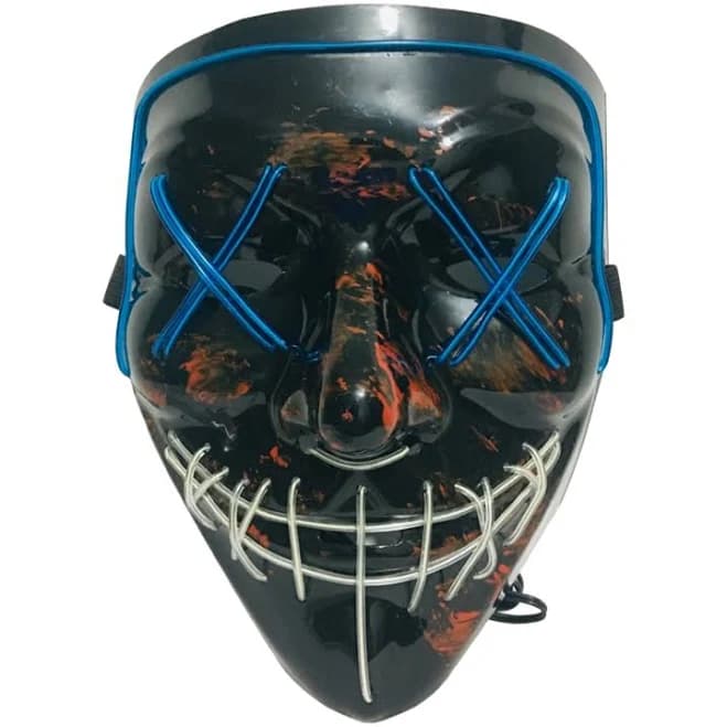 Halloween Festival Party x Face Seam Mouth LED Luminescence Mask