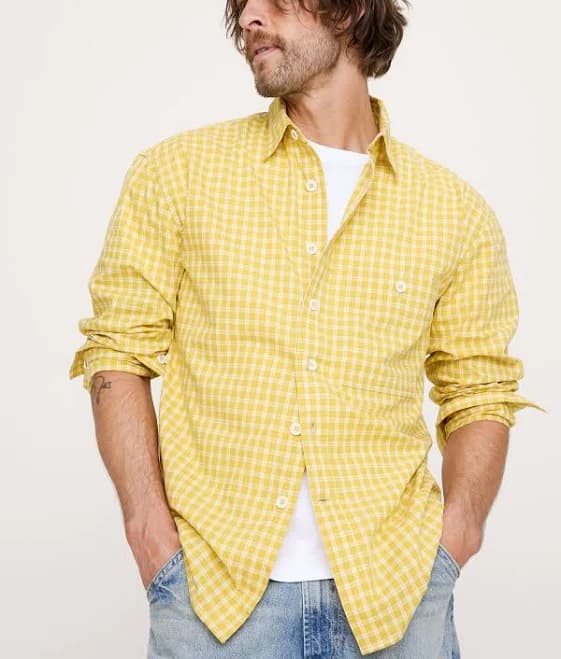 Banana Republic Men's Relaxed-Fit Cotton Poplin Shirt