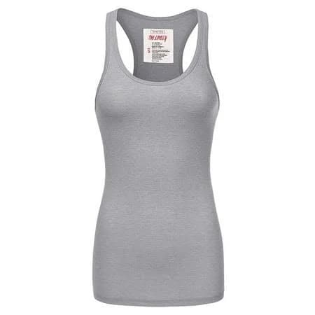 TheLovely Women's Ribbed Knit Stretch Workout Racerback Tank Top