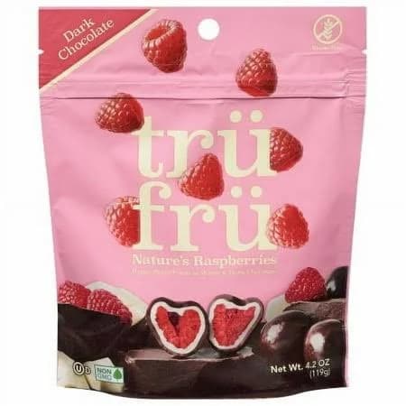 Tru Fru Dark Chocolate Covered Hyper-Dried Strawberries