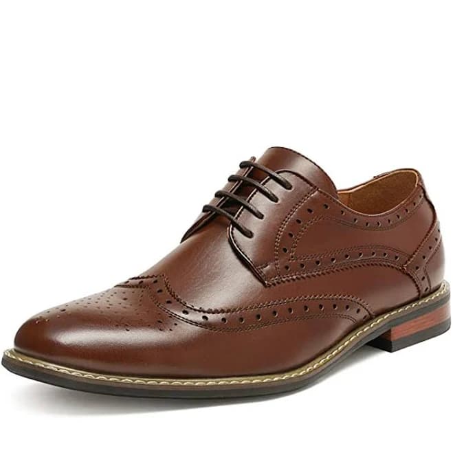 Bruno Marc Men's Sophisticated Wingtip Dress Shoes