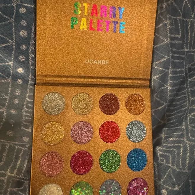 Ucanbe Makeup | Ucanbe Starry Palette Glitter Eyeshadow | Color: Gold/Silver | Size: Os | Bobbirp's Closet