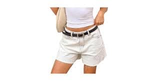 Womens Summer Casual Button Elastic Waist Denim Loose Wide Leg Trendy Pull On Short Jeans Summer Club Streetwear (Light Blue, XS) at Amazon Women's Clothing store