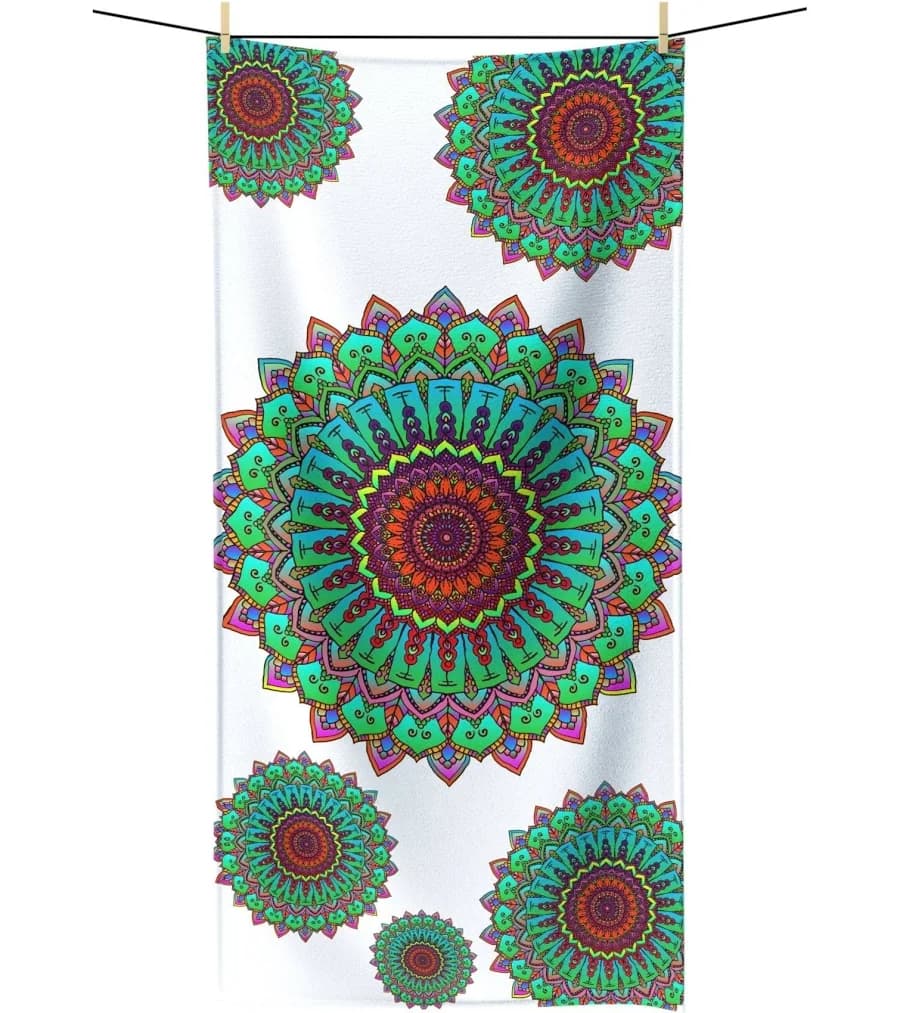 Intricate Mandala Beach Towel