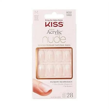 Kiss Salon Acrylic Nude Nails Kan03
