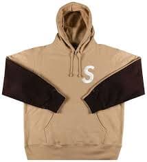 Buy Supreme S Logo Split Hooded Sweatshirt 'Tan' - FW21SW14 TAN | GOAT AE