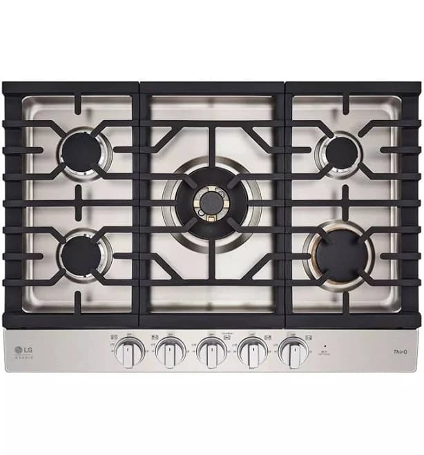 LG Studio 30" UltraHeat Gas Cooktop with EasyClean CBGS3028S