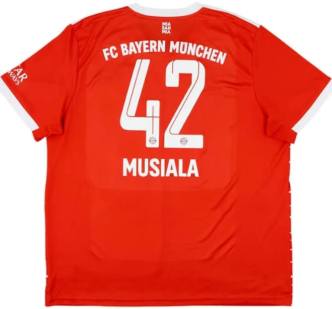 2022-23 Bayern Munich Home Shirt Musiala #42 - 10/10 - (XXL)