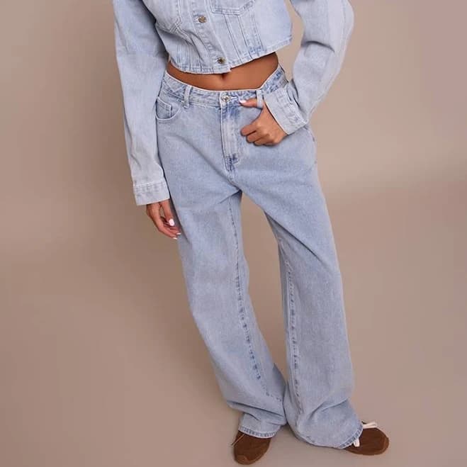Women's High-Rise Straight Leg Jeans