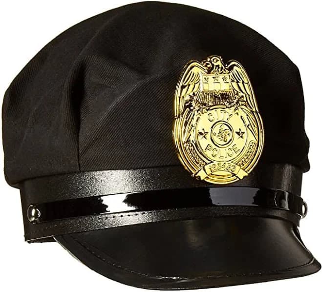 Cotton Police Badge Hat