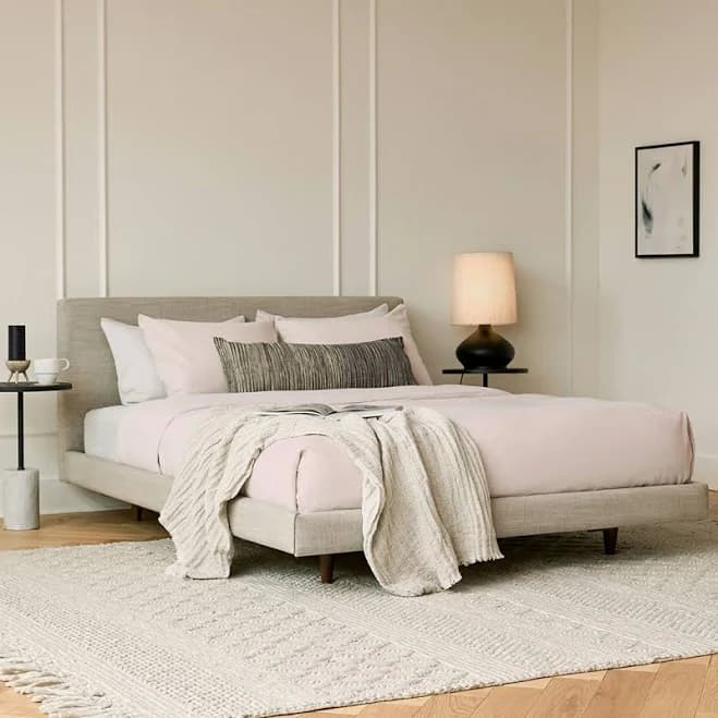 Article Upholstered Bed Frame Performance Fabric