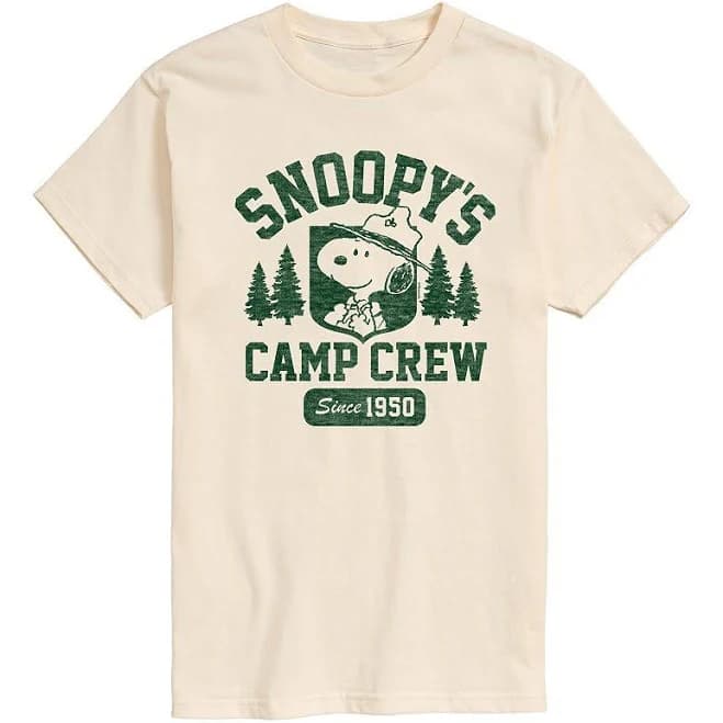 Peanuts Snoopy's Camp Crew Graphic Tee