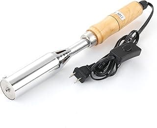 Custom Logo Electric Wood Branding Iron,Durable Leather Branding Iron Compatible With 8mm Stamp, 350W Wood Branding Iron/Wedding Gift,Handcrafted Design (Electric ron Only)