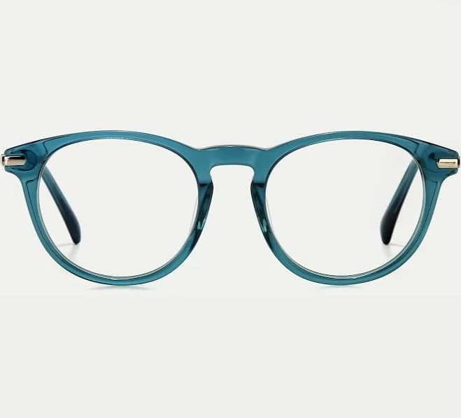 Judy Superior Chic and Vintage Round Acetate Frame Glasses