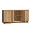 Prepac Simply Modern 4 Door Sideboard Console Table Cabinet Oak : Target