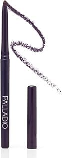 Retractable Waterproof Eyeliner, Richly Pigmented Color and Creamy, Slip Twist Up Pencil Eye Liner, Smudge Proof Long Lasting Application, All Day Wear, No Sharpener Required, Exotic Plum