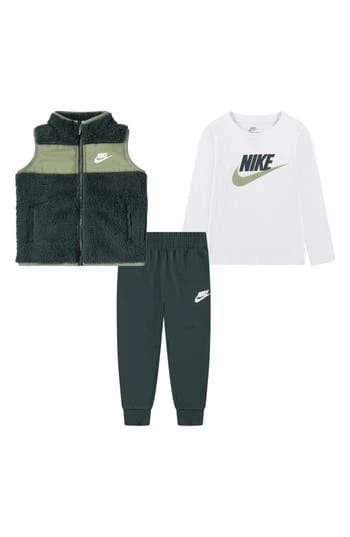 Nike Kids' Sportswear Club T-Shirt, Joggers & Vest Set