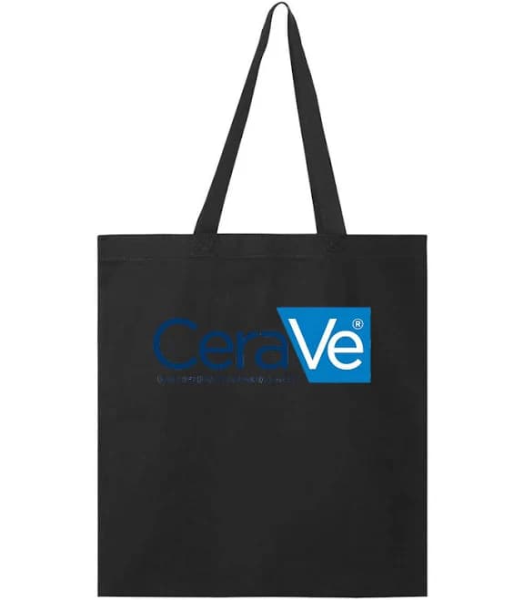 CeraVe Logo Symbol Emblem Customized Design on Promotional Tote Bag