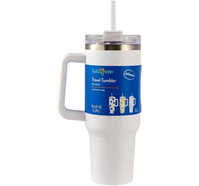Hello Hobby 40oz Stainless Steel Tumbler with Handle, Lid Straw, and Double Wall Insulated