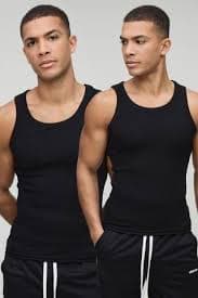 Vests | Man Active X OG Gym Slim Racer Back Vest | boohooMAN