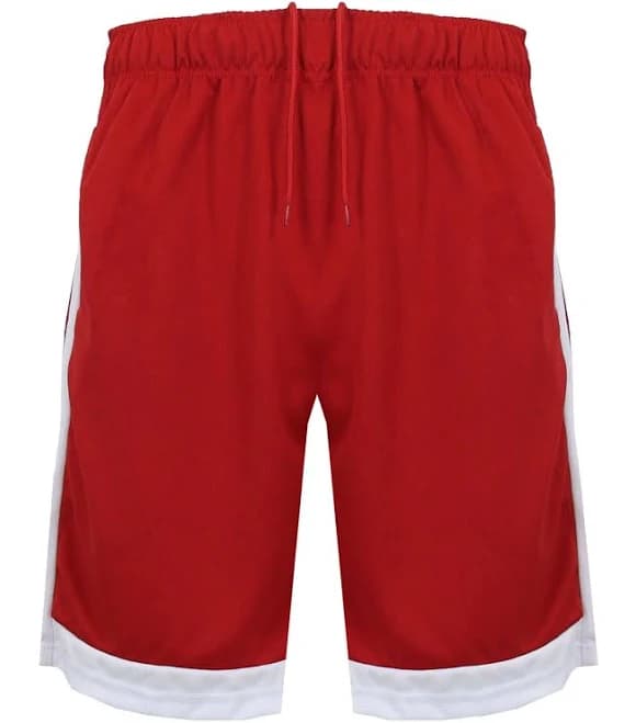 Galaxy By Harvic Men's Premium Active Moisture Wicking Workout Mesh Shorts With Trim