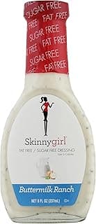 Skinnygirl Fat-Free Salad Dressing, Sugar-Free Buttermilk Ranch, 8 Ounce