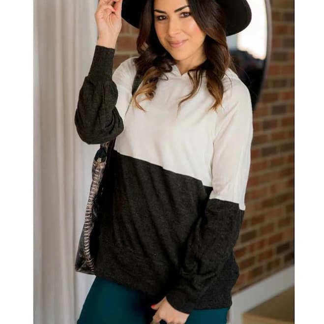 Blocked Hoodie