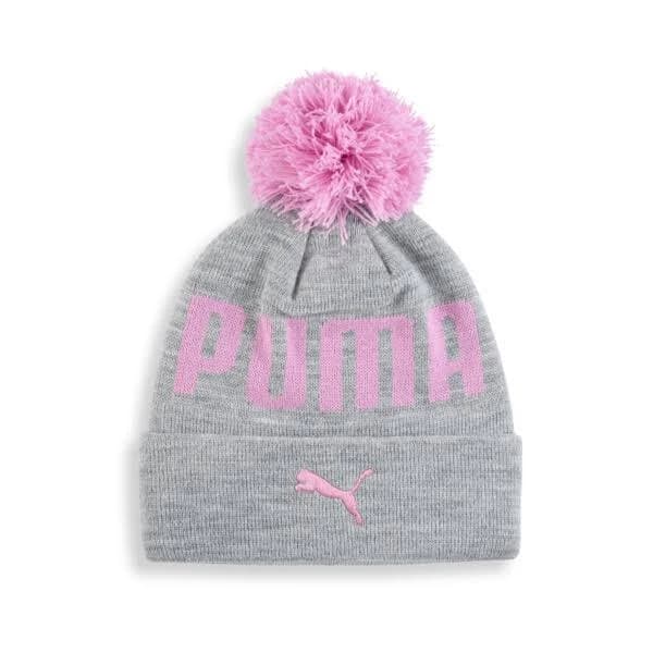 PUMA Big Kids' Benedict Cuff Beanie Hat with Pom