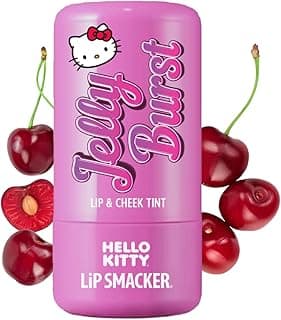 Hello Kitty So Jelly Lip & Cheek Tint, Moisturizing Sheer & Buildable Color, Fun Bouncy Jelly Texture, Sweet Cherry Flavor - Cherry