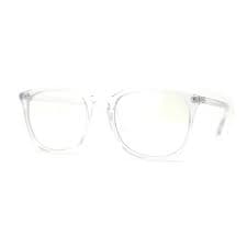 Hipster Rectangle Plastic Keyhole Blue Light Filtering Computer Glasses Clear - Walmart.com