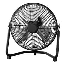 Magshion 14"" 3-Speed High Velocity Floor Fan, Heavy Duty Metal, 230-Degree Tilt, Black" - Walmart Business Supplies