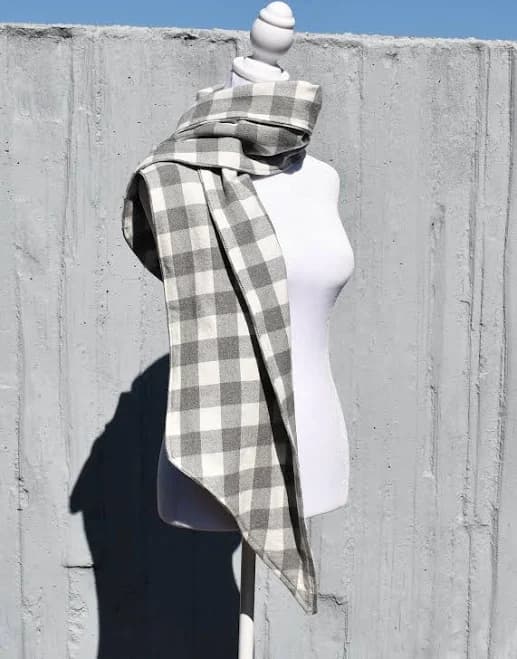Cotton Plaid Scarf