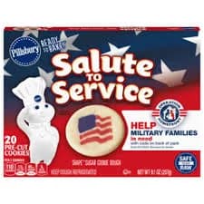 Pillsbury Salute to Service Flag Shape Sugar Cookie Dough