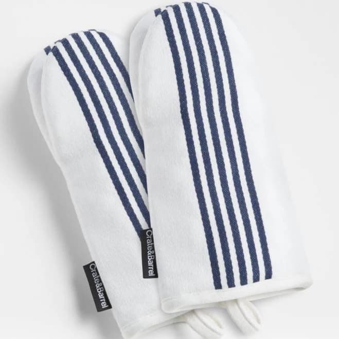 Cuisine Stripe Organic Cotton Oven Mitts