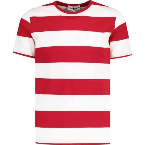 Milne Madcap England Retro Mod Block Stripe Tee