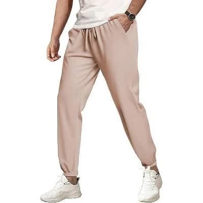 COOFANDY Men's Slim Fit Waffle Jogger Pants with Pockets