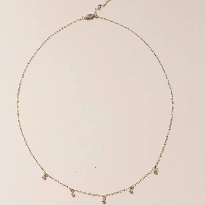 Frankie Round Gold-Filled Charm Necklace