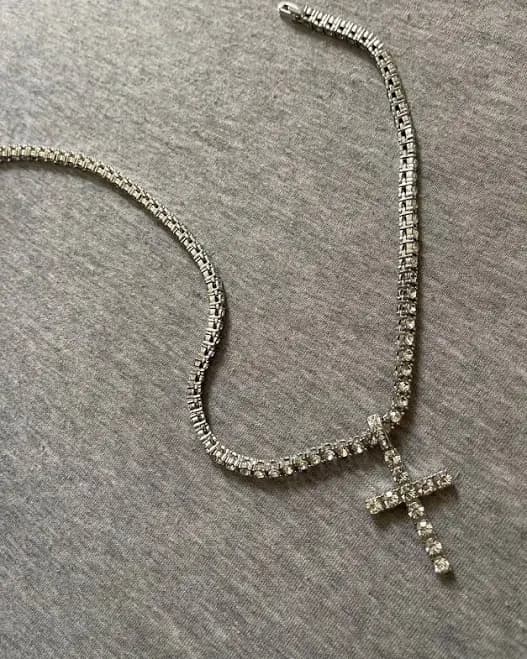 Iced Out Cross Necklace