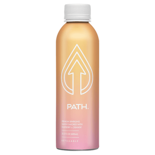 Path Raspberry Orange Flavored Sparkling Water
